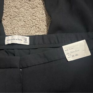 Abercrombie & Fitch Black Low Rise Slim Boot Pants